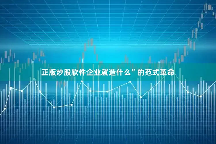 正版炒股软件企业就造什么”的范式革命
